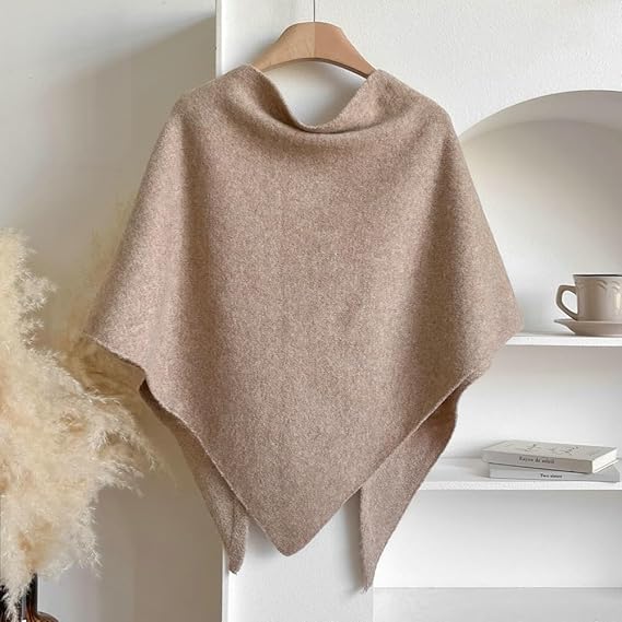 Winter Knitted Shawl Wraps for Women